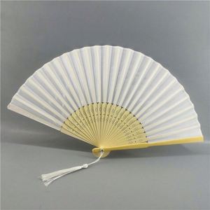 Abanico de mano personalizado blanco con logo impreso, abanicos de pestañas personalizados para boda, abanico de papel japonés portátil en blanco - Product Image 4