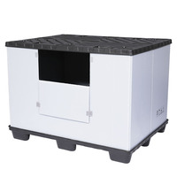 Boîte de plateau en plastique pliable en nid d'abeille en polypropylène de la meilleure qualité Boîte de rangement robuste Boîte de plateau en plastique pliable réutilisable