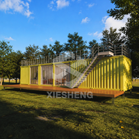 Maison conteneur modulaire préfabriquée en acier, portable et démontable, pour bureau, chantier et hébergement