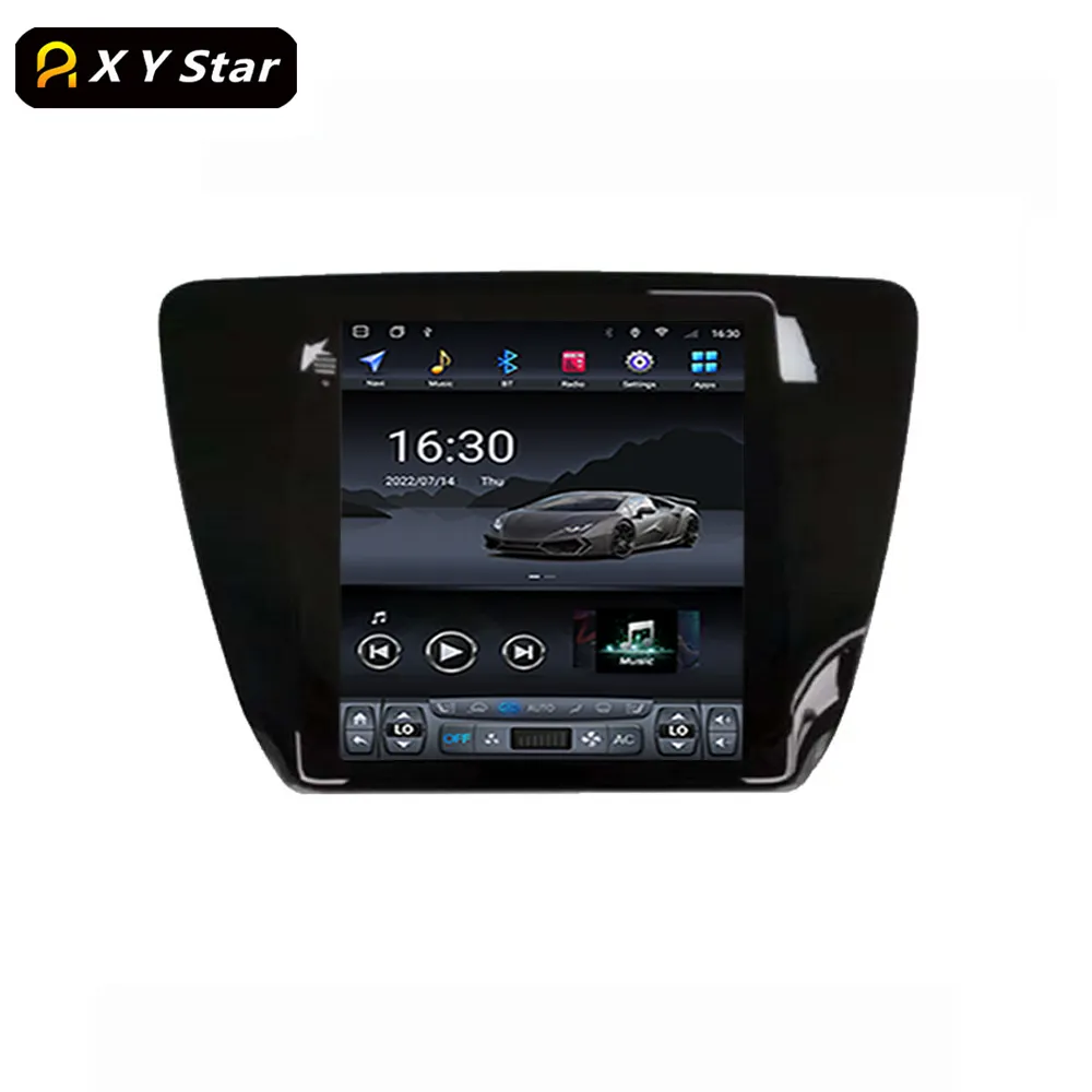 XYstar Tesla Style 10.4 pouces Android Navigation Gps stéréo voiture vidéo voiture lecteur Dvd pour SKODA OCTAVIA 2016-2018