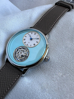 Montre-Bracelet Mécanique Squelette Tourbillon OEM pour Homme, Verre Saphir, Acier Inoxydable 316L, Bracelet Cuir, Étanche