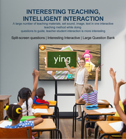 Tableau blanc interactif 75 pouces 4K, écran tactile intelligent tout-en-un, fabriqué en usine OEM, pour l'enseignement et les réunions de conférence