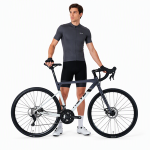 Vélo de route KEYO 700C avec cadre en aluminium, 18 vitesses, freins à disque mécaniques, jantes en aluminium, pédales ordinaires, confortable pour adultes - Product Image 4