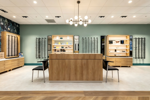 Modern Optical <b>Display</b> Furniture for Eyewear Stores | Custom LED Showcase <b>Cabinets</b> & Shop Interior Design Solutions - Product Image 5