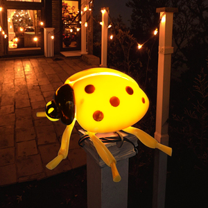 Ventes d'usine IP65 Étanche Dynamique Coccinelle <span class=keywords><strong>LED</strong></span> Décorations De Jardin Extérieures Lumière pour Noël Pâques Halloween Shoot Props - Product Image 1