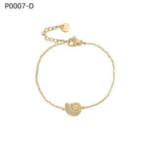 Pulsera de Moda Amy Amy, Plata 925 con Baño de Rodio, Cristal, Cadena Minimalista para Mujer, Uso Diario, P0007 - Product Image 3