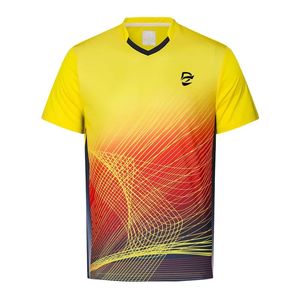 T-shirts de sport unisexes en polyester respirant et élastique à séchage rapide pour événements, fitness, badminton et tennis de table – Vente en gros personnalisée - Product Image 4