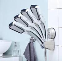 Support mural de douche réglable en acier inoxydable, 2022, fixation avec ventouse, amovible et réutilisable sous vide, pomme de douche