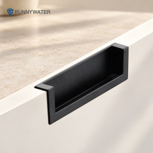 Minimalist Gardırop Görünmez Gömme Dolap Çekmece Kapı Kolu Gizli Mobilya Kulpları Mutfak Yatak Odası İçin - Product Image 1