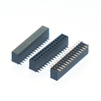 Özelleştirilebilir 1.27mm Aralıklı 2x5 2x10 2x20 2x30 2x40 SMT Çift Sıralı Dişi Konnektör Güç Konektörü 1 Amper Anma Akımı Kompakt