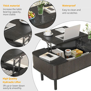 Cross-border concealed <b>storage</b> height-adjustable coffee <b>table</b>, home use, light luxury high-<b>end</b> <b>storage</b> <b>table</b>, floor-standing - Product Image 4