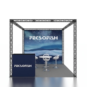 10x10 xách tay Modular Polyester Vải Backdrop EXPO công bằng nhôm giàn đứng Công cụ Khuyến Mãi Miễn phí Dễ dàng thiết lập gian hàng triển lãm - Product Image 3