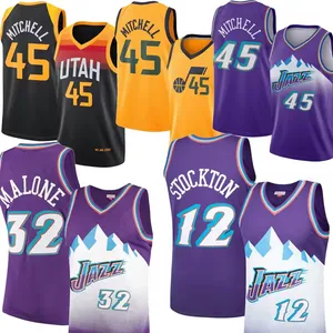 Cheap 2024 UTAH City Edition Jazz #45 MITCHELL #12 Stockton #32 Malone Custom Basketball Uniforms Basketball Jersey Sport Wear