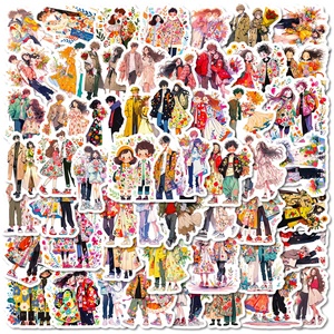 Autocollants personnalisés en PVC imperméable, ronds, laminés, pour le Nouvel An, impression résistante aux UV, design holographique, 100 pièces, étiquettes publicitaires - Product Image 4