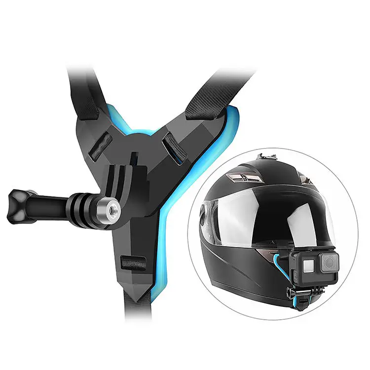 Action Camera Accessory Motorcycle Helmet Chin Strap Belt Mount for Go Pro Hero 10 9 8 7 6 5 4 Yi Action camera