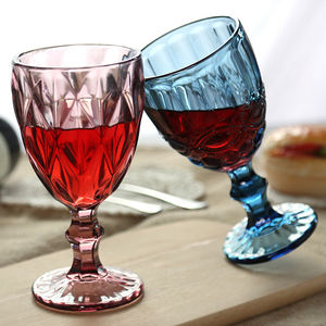 <span class=keywords><strong>Calici</strong></span> da Vino Vintage Personalizzati all'Ingrosso, Capacità 300ml, Alta Qualità, Colore Ambrato, Stile Retrò per Matrimoni e Feste, Bravo - Product Image 1