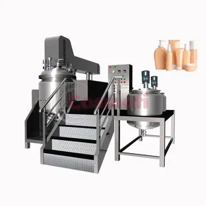 Toothpaste production equipment double jacketed vacuum emulsifier high shear homogenizer mixing machine for cream Ointment