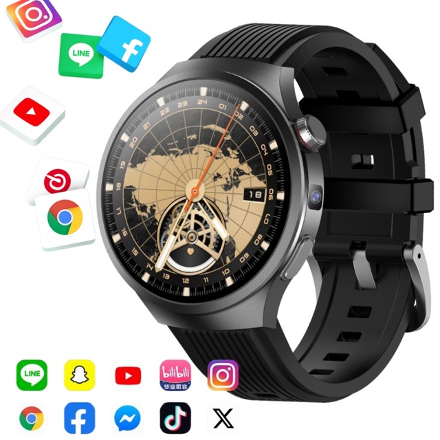 2026 New Arrival 4G 5G Smart Watch VP30 WiFi GPS Dual Camera Video Call NFC 3+32GB 1100MAH Battery Android Smart Watch