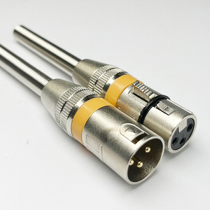 <span class=keywords><strong>Bonico</strong></span> Logotipo personalizable 6,35mm de diámetro Aislamiento de plata Niquelado Micrófono de tres núcleos Enchufe de audio de resorte - Product Image 3