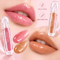 Gloss à lèvres brillant effet eau 8 couleurs, hydratant, pailleté, maquillage pour les lèvres, non collant, vente en gros, marque privée, OEM, ODM