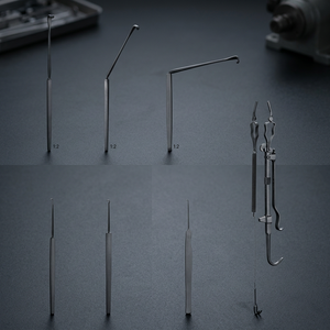 Love nerve Dura Hook retractor 19cm Straight Frazier Hook Hook retractor 18cm SHARP Lahey nerve Dura Hook retractor 13cm - Product Image 3