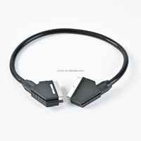 Câble audio et vidéo personnalisé SCART mâle 21 broches vers SCART mâle 21 broches