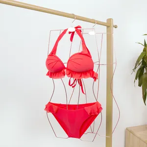 XUNZE Single Tier Metal Body Shape Lingerie Hanger For Bra Swimsuit Bikini Display Wardrobe And Bathroom Hanging Solution