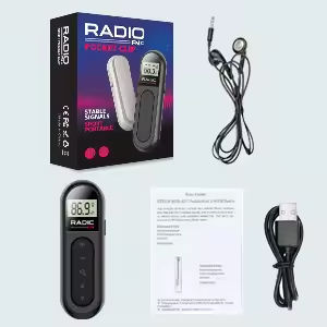 Radio FM Portátil Recargable con Pantalla LCD Ultra Clara, Fácil Sintonización y Clip Trasero, Ideal para Personas Mayores, Reuniones y Actividades al Aire Libre - Product Image 2