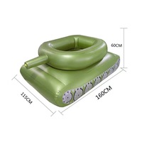 Tank gonflable en PVC, jouet aquatique d'été très tendance, avec lanceur d'eau de style piscine et design moto