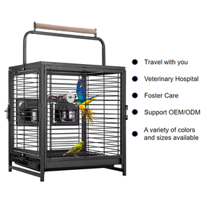 Fabriek Direct Aanpasbare Draagbare Vogel Reisdrager Met Handvat En Houten Baars Voor Dierenartsen En Reizen - Product Image 2