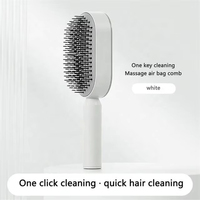 Brosse à cheveux auto-nettoyante pour femmes, en ABS, étanche, avec coussin d'air massant pour le cuir chevelu, outils de coiffure – Vente chaude