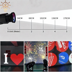 Projecteur de logo personnalisé en aluminium étanche IP67, éclairage publicitaire LED Gobo pour la promotion de la marque, intérieur/extérieur DF_9138 Ad - Product Image 1