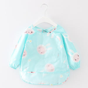 Bavoir imperméable à imprimé densité ouragan dessin animé avec fermeture à cravate <span class=keywords><strong>de</strong></span> poche <span class=keywords><strong>fenêtre</strong></span> magique manches BreezeWeave armure Premium pour tout-petits - Product Image 5