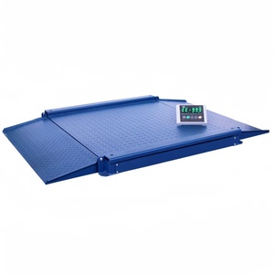 Plateforme de pesage industrielle électronique Veidt de 3 tonnes, en acier au carbone épaissi à double couche, avec écran LCD, OEM, rampe ultra-basse, petite balance au sol - Product Image 4
