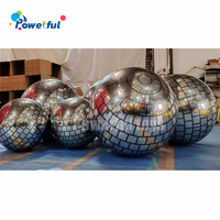 Globe gonflable brillant personnalisé pour décoration de Noël pour centre commercial fêtes d'anniversaire ornement boule miroir ballon fête décor article