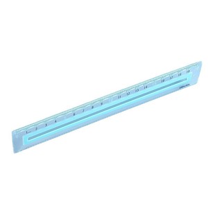 Juego de reglas antideslizantes Deli de 15 cm de plástico transparente para uso escolar de estudiantes - Product Image 3
