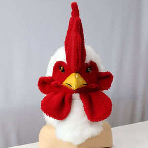 Máscara Realista de Gallo con Piel, Máscara de Pollo con Mandíbula Móvil, Ojos LED y Boca Móvil, Máscara de <span class=keywords><strong>Disfraz</strong></span> - Product Image 3