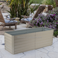 Lit de jardin surélevé en métal pour extérieur, extra large, carré, à racines profondes, facile à planter, multifonctionnel, pour la maison