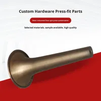Custom Precision Brass Deep Drawn Spinning Flared Trumpet Bell Parts Musical Instruments OEM Service