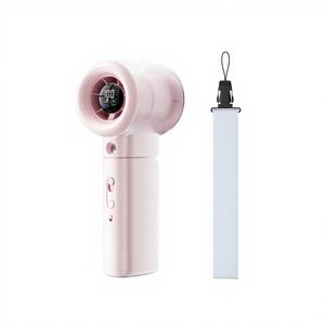 Ventilador de Mano con Diseño Innovador y Novedoso, Pantalla Digital USB, Motor sin Escobillas, Fuerte Flujo de Aire, Fácil de Sostener, para Uso en el Hogar y el Automóvil - Product Image 3