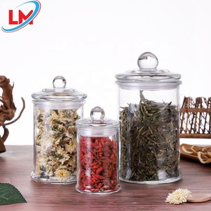 Wholesale Glass Tea Storage Cans Moisture-proof Sealed Storage Jar Tank with Lid