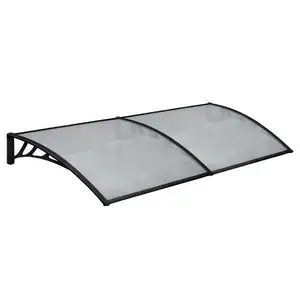 Hot sale Metal Rain Shelter Door Awning Door Canopy with PC sheets