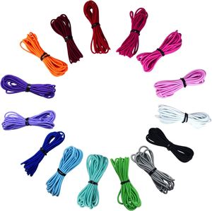 Cordón Elástico Recubierto de 2mm, 15 Colores, Cuerda Elástica para Hacer Pulseras, Collares, Joyería, Abalorios, Manualidades, Bolsos y Zapatos - Product Image 1