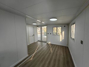 Casa Container Espandibile 20ft 40ft, Modulo Prefabbricato con <span class=keywords><strong>2</strong></span> Camere da Letto e Soggiorno, Pannelli Sandwich in Acciaio, Design Ecologico - Product Image 3