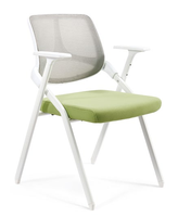 Chaises de salle de conférence pliables avec accoudoir pour tablette, sièges de bureau avec bureau rabattable
