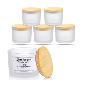 Envases de Vidrio Transparente Negro de 18 oz para Velas, Frascos de Vidrio Vacíos con Tapa, Boca Ancha, Color Personalizado, Alta Calidad - Product Image 2