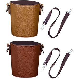 Couvercle pour boissons, thé au lait <span class=keywords><strong>Porte</strong></span>-bouteille d'eau <span class=keywords><strong>Porte</strong></span>-manchon Suspendu en cuir Housses pour tasses à café Portefeuille à emporter <span class=keywords><strong>Porte</strong></span>-boisson - Product Image 6