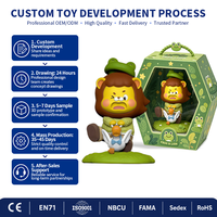Boneka PVC Desain Khusus Bentuk Robot Hewan Kartun Seri Mainan Koleksi Misteri untuk Toko Hadiah Bersertifikat CE