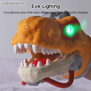 Thực Tế Khủng Long Đầu Trận Chiến Trò Chơi Tương Tác Trong Nhà Điện Khủng Long Cơ Khí Nhựa Đồ Chơi Tay Găng Tay Con Rối Với Âm Thanh - Product Image 4
