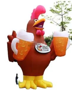 आउटडोर बड़े विज्ञापन Inflatable विज्ञापन के लिए मुर्गी Inflatable चिकन Inflatable मुर्गा मुर्गा पशु कार्टून